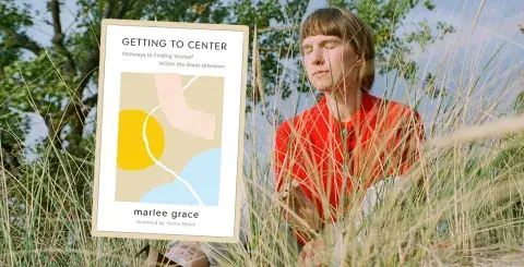 Marlee Grace and her zine, Getting to Center: Pathways to Finding Yourself Within the Great Unknown