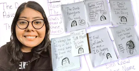 Zine author, Elizabeth A Salazar and her zine series, The Worst