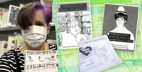 Zine author, Jenna Freedman and her zine series, Unprecedented