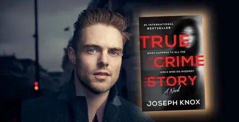 Author Joseph Knox and his latest novel, True Crime Story