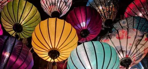 colorful Chinese lanterns
