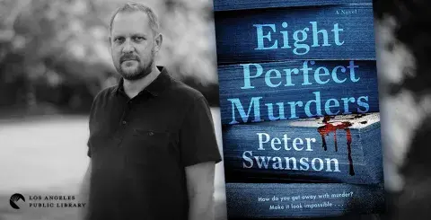 Peter Swanson and his latest book, Eight Perfect Murders