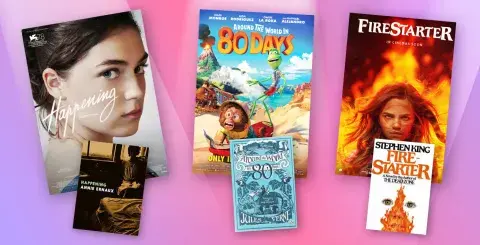 Collage of films adapted from books