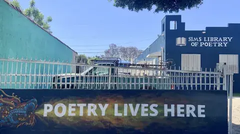 Sims Poetry Library from the outside