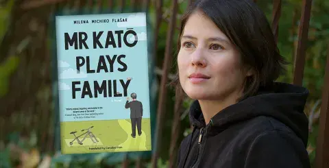 Author Milena Michiko Flašar and her latest novel, Mr. Kato Plays Family