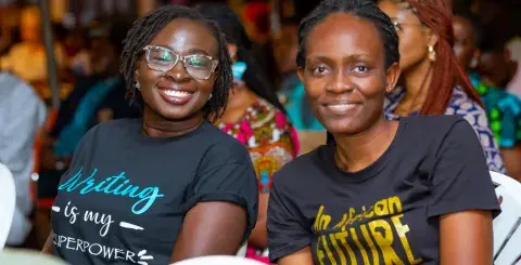 2 women at the Pa Gya! festival