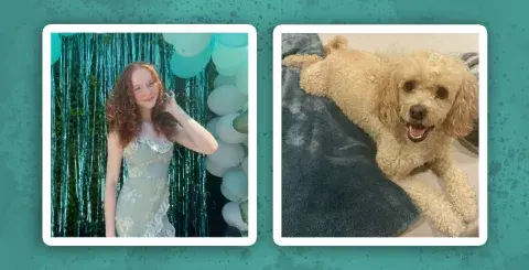 Victoria M. and her cute poodle