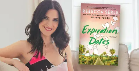 Author Rebecca Serle and her latest novel, Expiration Dates