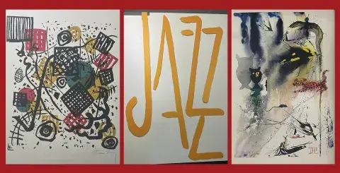 Works by Wassily Kandinsky, Henri Matisse and Salvador Dalí