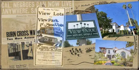 Collage of View Park history