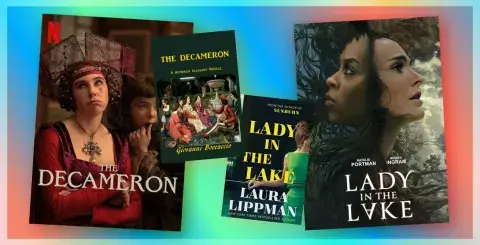 Collage of films and their adapted books