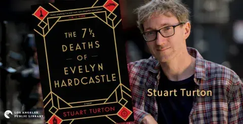 Author Stuart Turton and his debut novel, The 7½ Deaths of Evelyn Hardcastle