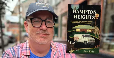 Author Dan Kois and his latest novel, Hampton Heights