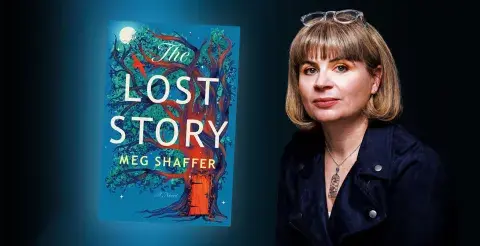 Author Meg Shaffer and her latest novel, The Lost Story