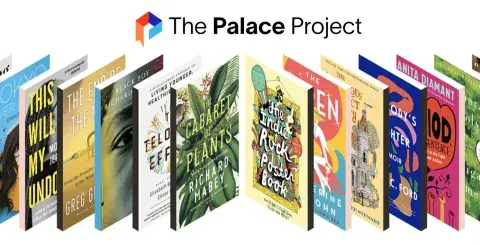 a carousel of books on the palace app