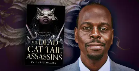 Author P. Djèlí Clark and his latest novel, The Dead Cat Tail Assassins