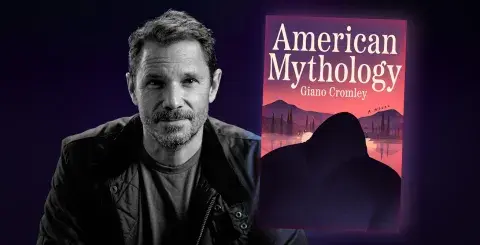 Author Giano Cromley and his latest novel, American Mythology