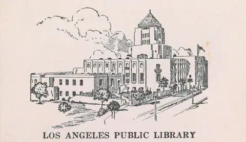 postal de la Biblioteca Central