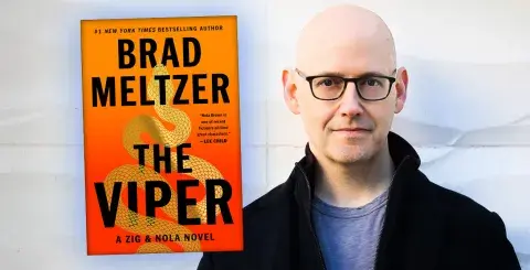 Author Brad Meltzer and his latest novel, The Viper