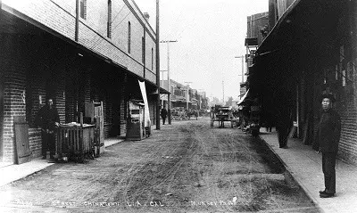 Chinatown in Los Angeles ca. 1900