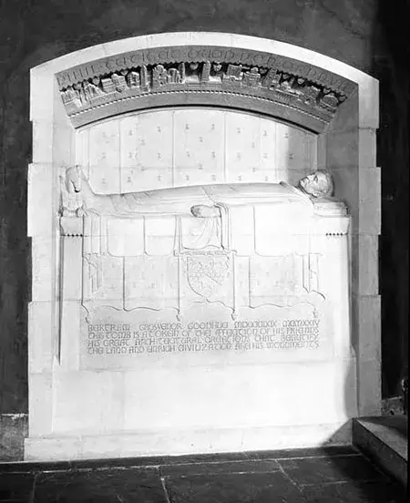 Bertram Goodhue’s tomb, designed by Lee Lawrie