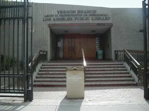 Current Vernon Branch Library building.