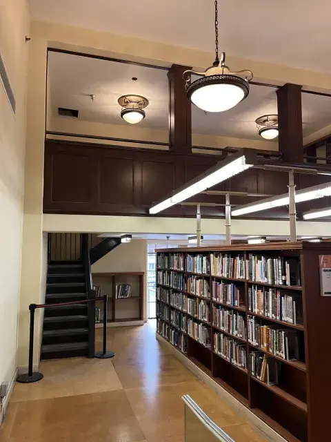 Loft in the Art Department that used to house drafting tables.