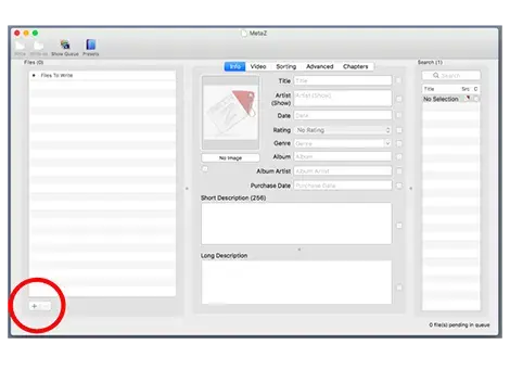MetaZ add movie screenshot