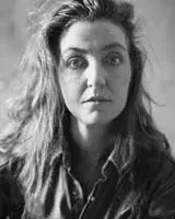 Black and white portrait of Rebecca Solnit.