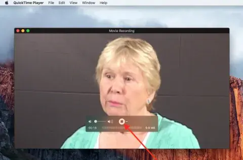 QuickTime recording screenshot