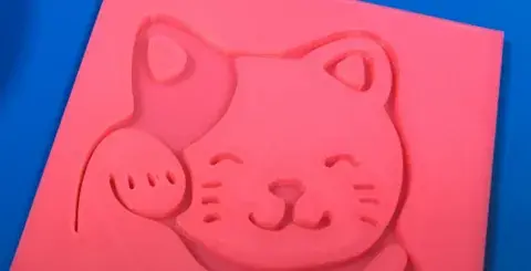3D print of a cat.