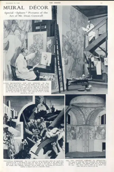 A page from The Sphere magazine 