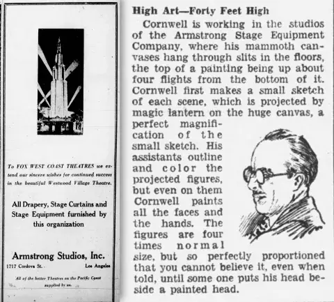 Advertisement for Armstrong Studios