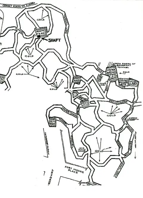 G. Warren Shufelt Underground Tunnel Map