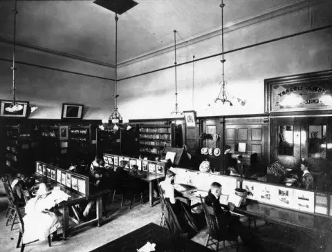 reading room 1890s