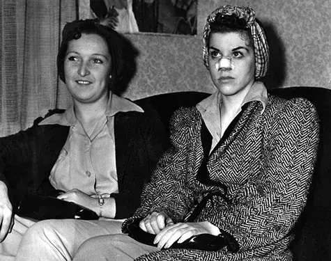 "Jane Leggitt, left, and Patricia Joapes are shown today when they came to the sheriff