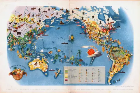 Pictorial Map: Economy of the Pacific