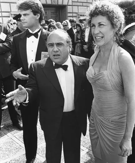 Danny Devito and Rhea Perlman at Emmy Awards