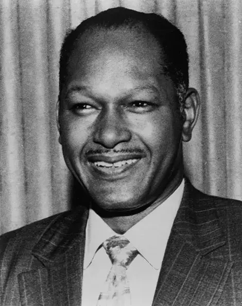 a portrait of mayor Tom Bradley