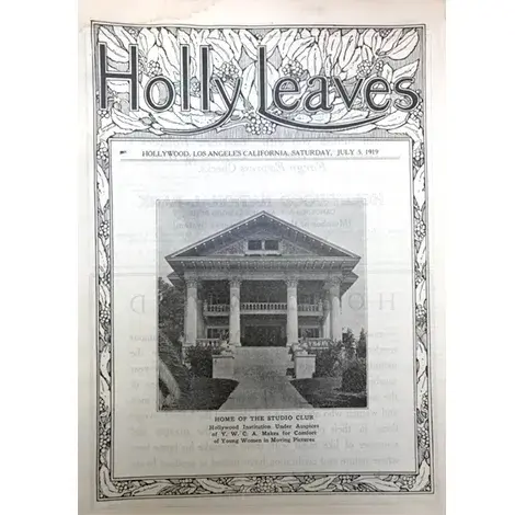 Holly Leaves, July 5, 1919 