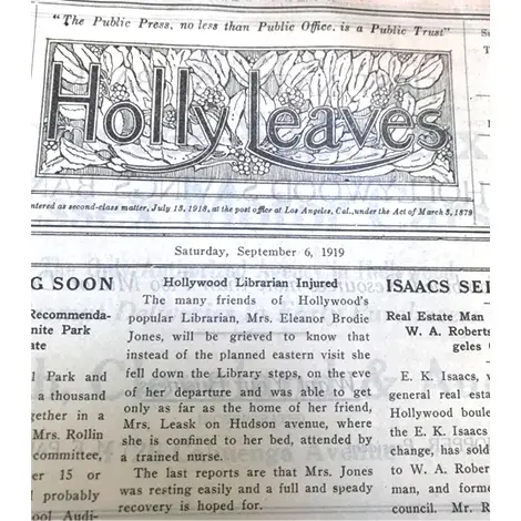  Holly Leaves, September 6, 1919