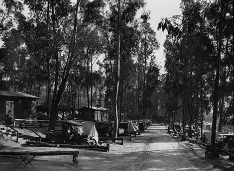 View of L.A. municipal auto camp, Elysian Park