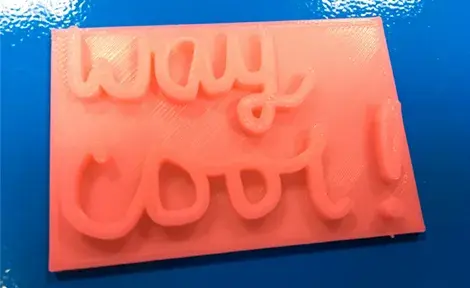 way cool 3D printed image