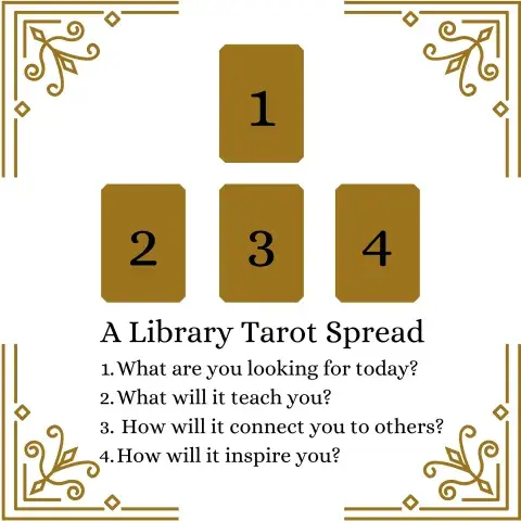 gold and white tarot spread