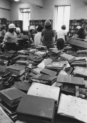 piles of books