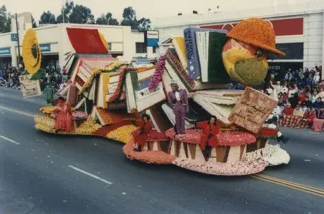 book themed rose parade float