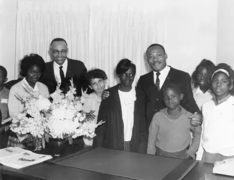 Reverends King and Kilgore with their families
