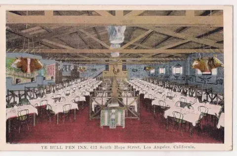 Ye Bull pen Inn postcard