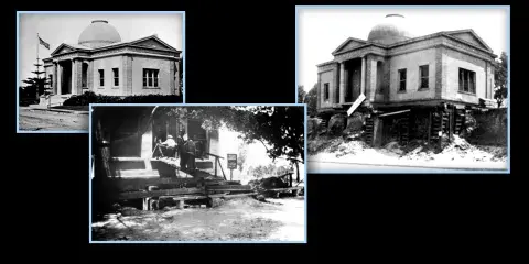 Exterior view of the second building to serve as the San Pedro Branch Library