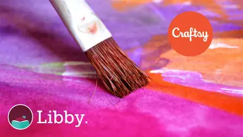 paint brush painting pink and purple watercolor